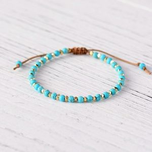 NEW Turquoise Bead Adjustable Bracelet